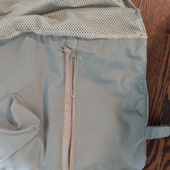 gorpcore Khaki Utility Vest with Multiple Pockets Machu Picchu Embroidered Sz M - Picture 10 of 12